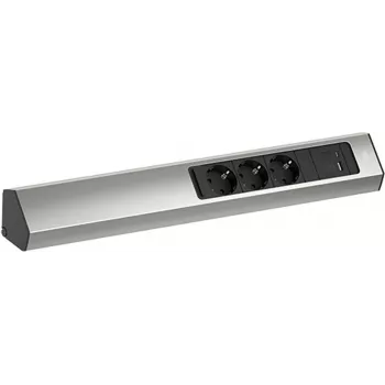 Pistorasialista Bachmann CASIA 2 3x CEE7/3-pistorasialla ja 1x USB A/C 22W