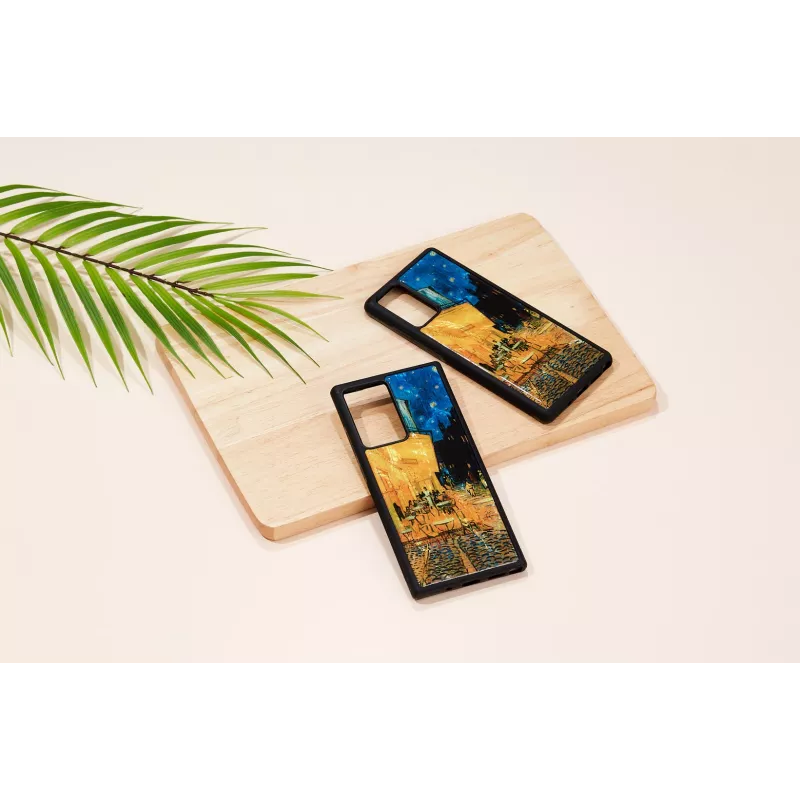 Suojakotelo iKins Samsung Galaxy Note 20:lle, musta ”Cafe Terrace”