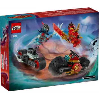 LEGO rakennussarja NINJAGO 71838 Kain moottoripyörän nopeuskilpailu — 79 osaa, 2 minihahmoa, ikä 6+, mitat 40×30×90 mm