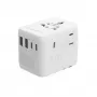 Matkasovitin GEMBIRD TPA-2A3C70-01-W – pistoketyyppi I, 3× USB-C (70 W), 2× USB-A (18 W), 100–250 V, valkoinen