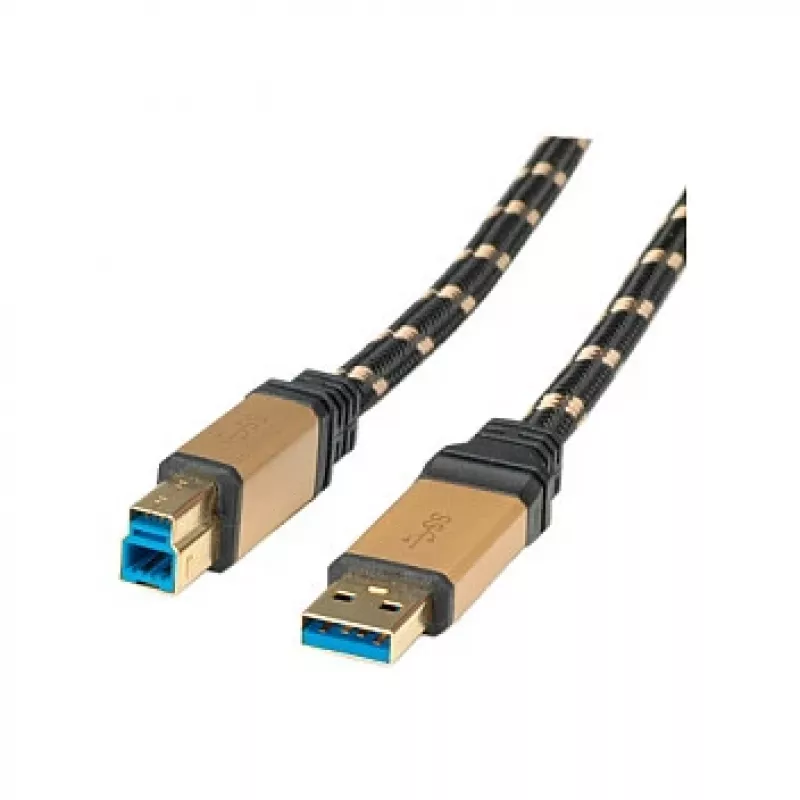 ROLINE Gold - USB-kaapeli - USB Type-A (uros) - USB Type-B (uros)