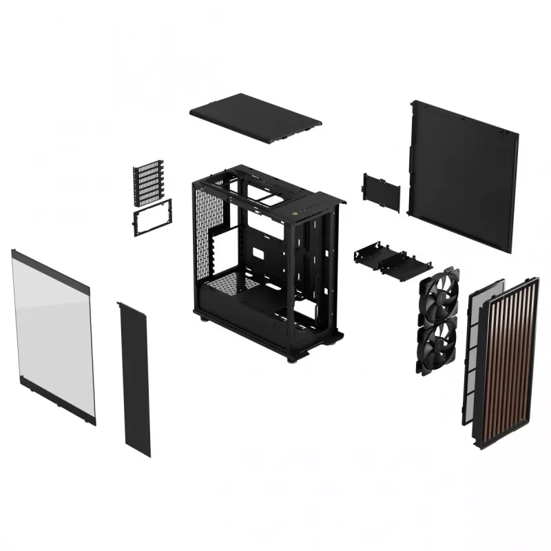 PC-kotelo Fractal Design North Midi Tower musta