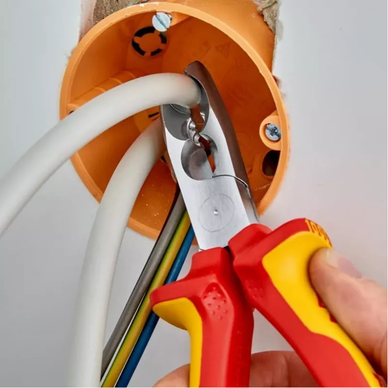 Knipex 13 46 165 kuorintapihdit punainen, keltainen