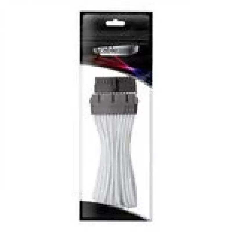 CableMod Pro ModMesh 24-pin ATX -jatkokaapeli, 30 cm - valkoinen