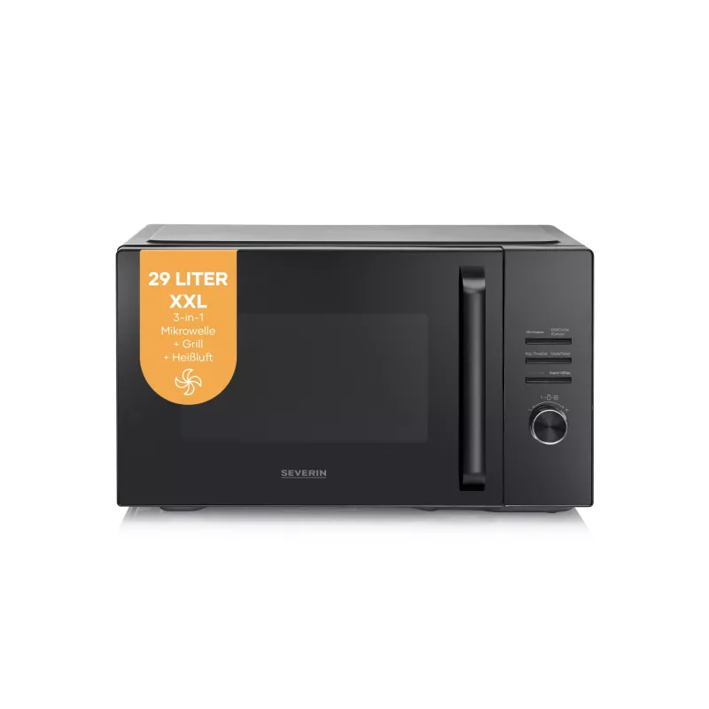 Severin MW 7798 yhdistelmämikroaaltouuni, pöytämalli, 29 l, 900 W, musta, 315 mm kiertolevy