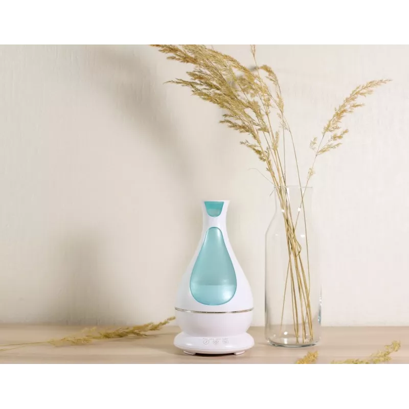 Minimu aromidiffuusori LED-valolla, 400 ml, valkoinen