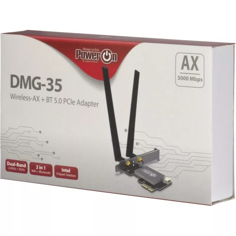 Inter-Tech DMG-35 WLAN / Bluetooth 3000 Mbit/s sisäinen (88888149)
