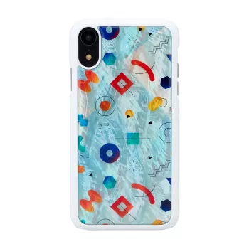 iKins älypuhelinkotelo iPhone XR — valkoinen Poppin Rock suojakotelo