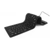 Silikoninäppäimistö USB+PS/2 musta
