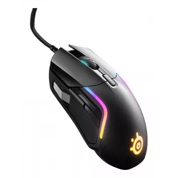 Pelihiiri STEELSERIES Rival 5 — oikeakätinen, TrueMove Air -sensori, 18.000 DPI, 9 ohjelmoitavaa painiketta, USB Type-A, IP54