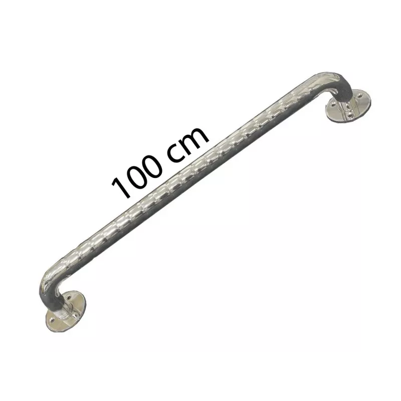 Ruostumaton aalto-käsijohde kylpyhuoneeseen 100 cm