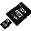 MicroSDHC-muistikortti Silicon Power 16GB Class 10 UHS-I U1 40 MB/s, vedenpitävä, musta