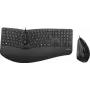 Perixx PERIDUO-505B, DE, näppäimistö- ja hiirisarja, USB-kaapeli, ergonominen, musta (PERIDUO-505B)