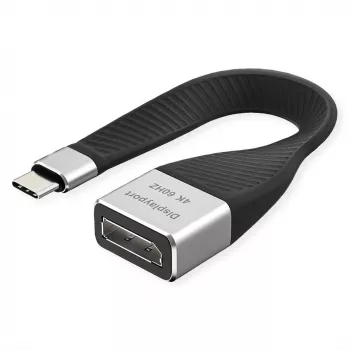 ROTRONIC-SECOMP Roline - adapterikaapeli - USB-C (uros) - DisplayPort (naaras)