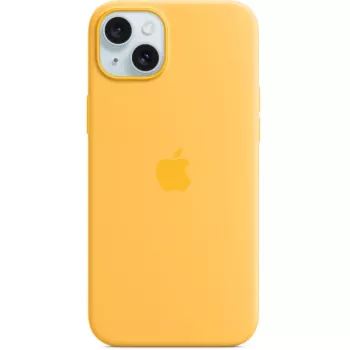 Silikonikuori Cover Apple iPhone 15 Plus MagSafe oranssi