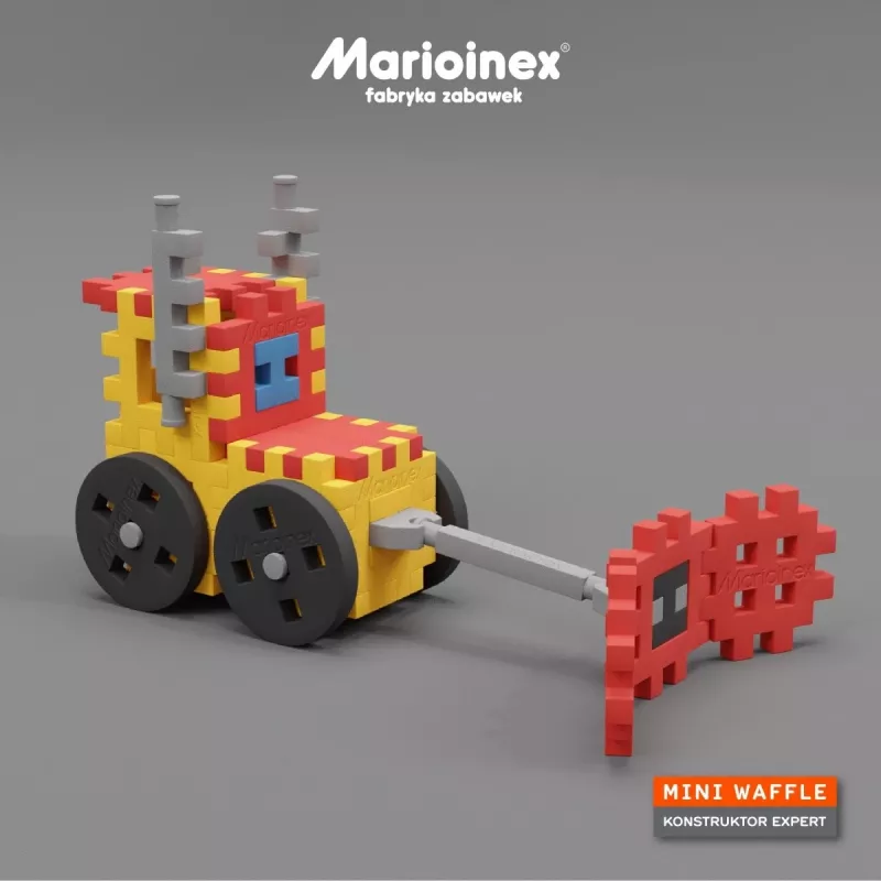 Rakennussarja Marioinex Mini Waffle Constructor – 141 osaa, monivärinen, yli 5-vuotiaille lapsille
