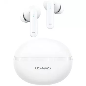 Bluetooth-kuulokkeet Usams TWS E02 ANC+ENC valkoinen