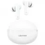 Bluetooth-kuulokkeet Usams TWS E02 ANC+ENC valkoinen