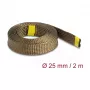 DeLOCK 20889 kaapelinsuojasukka ruskea basalttikuitu 2,5 cm