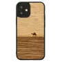 Man and Wood -suojakotelo iPhone 12 mini — terra musta