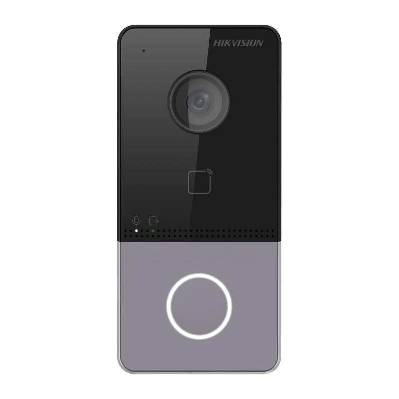 Hikvision DS-KV6113-WPE1(C) videopuhelin-ovipuhelin 2 MP musta, harmaa