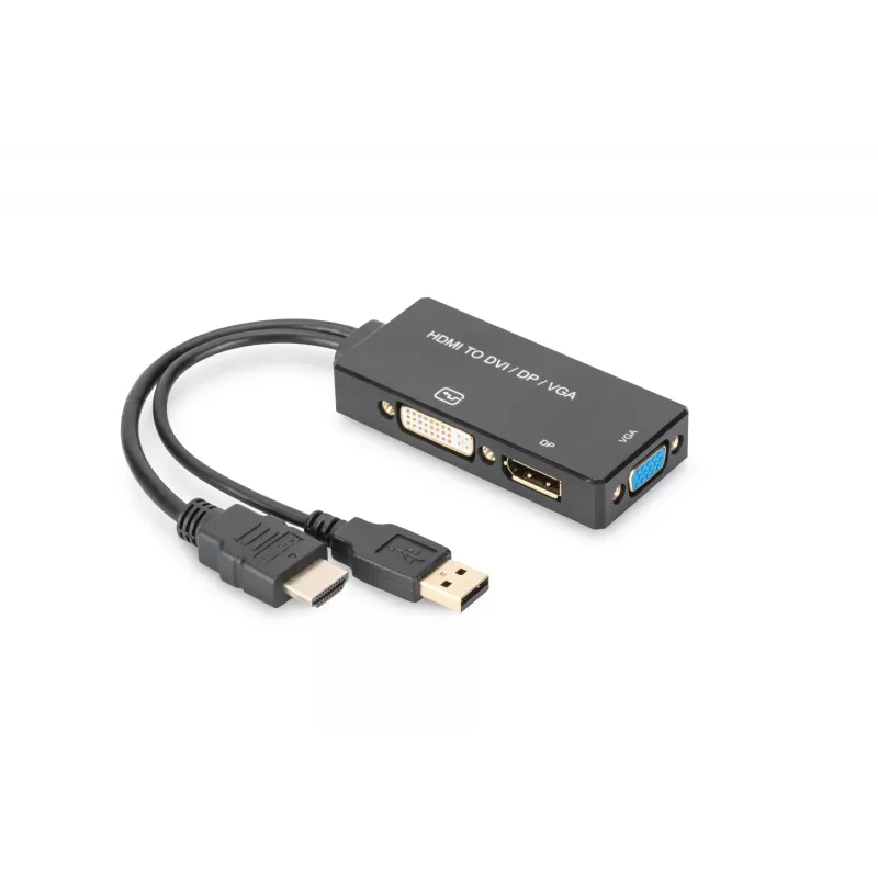 HDMI 3in1 adapteri Digitus AK-330403-002-S
