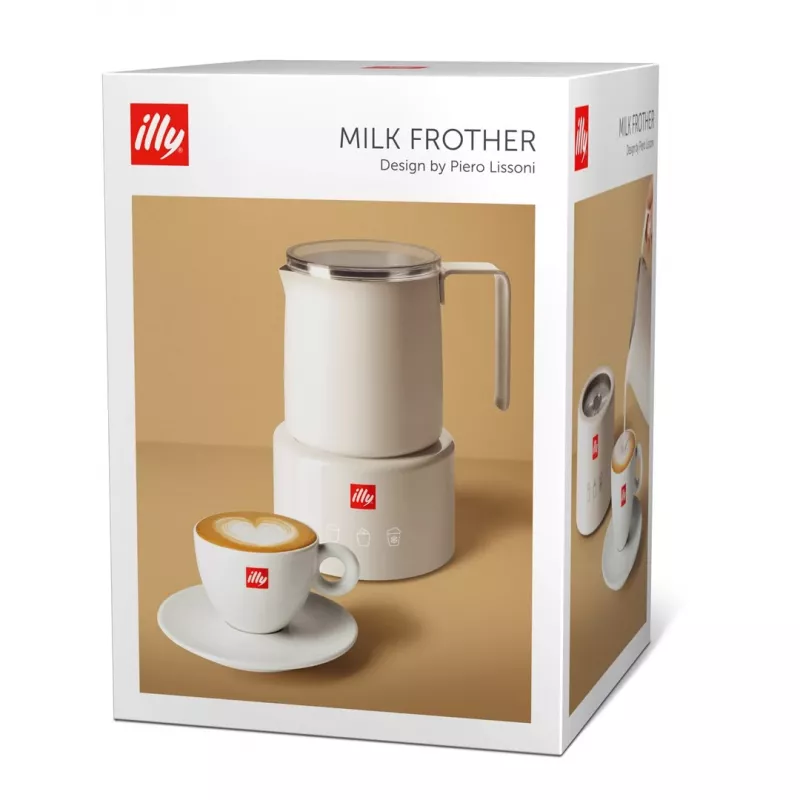 Illy 22984 -automaattinen maidonvaahdotin valkoinen ruostumaton teräs AC 230V