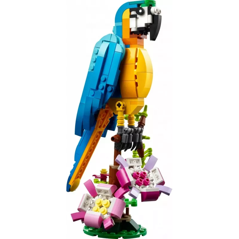 LEGO rakennussarja Exotischer Papagei 31136 — Creator-näyttömalli, 253 osaa, 220×120×110 mm