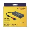 USB-näytönohjainadapteri DeLOCK 87730 3840 x 2160 pikseliä musta