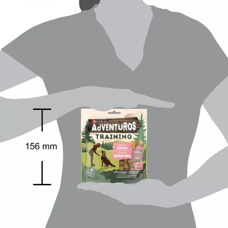 PURINA Adventuros Training lohi - koiranherkku - 40 g