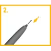 Stylus-kärjet Onyx E-lukija Note 3 — varakärjet, musta, 5 kpl