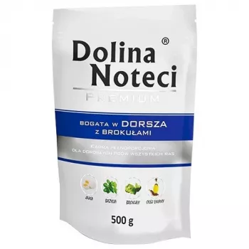 Märkäruoka koirille dolina noteci Premium runsas turska brokkolilla 500 g – täysravinto aikuisille koirille