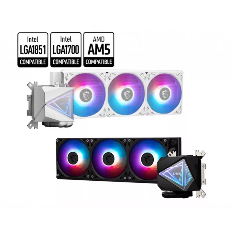 MSI MAG Coreliquid I360 WHITE prosessori all-in-one-nestekühler 12 cm 1 kpl