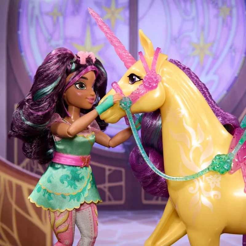 Muotinukke Spinmaster Unicorn Academy Ava malli 6072649 – muotinukke teemavaatteissa ja lisäosilla