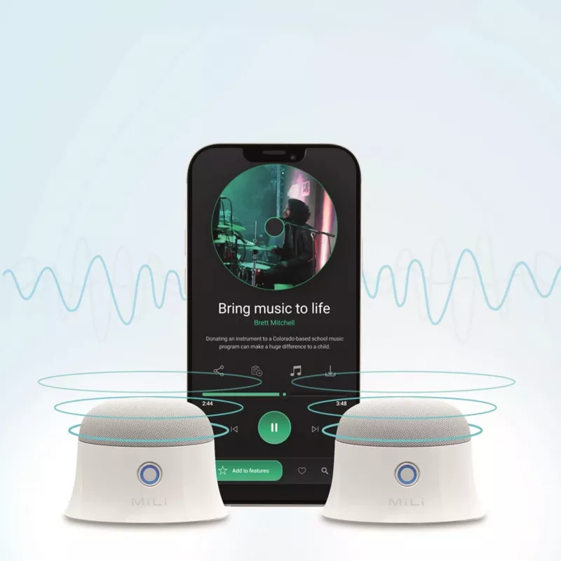 Kannettava kaiutin Ultron Mag Soundmate, valkoinen