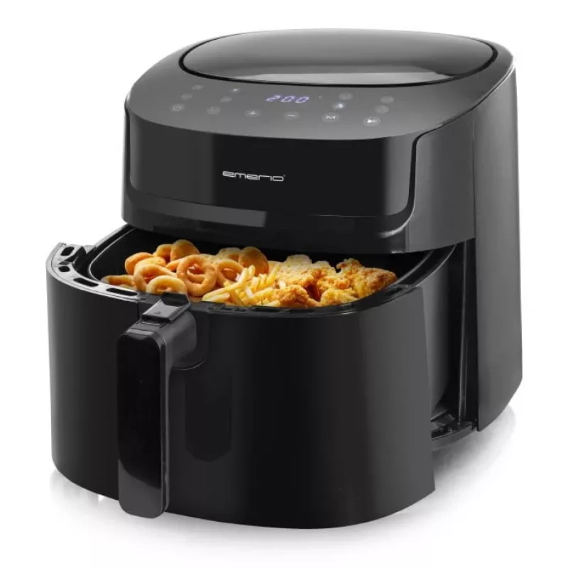 Kiertoilmakypsennin Emerio AF-129622.1 7,2 L 1800 W musta