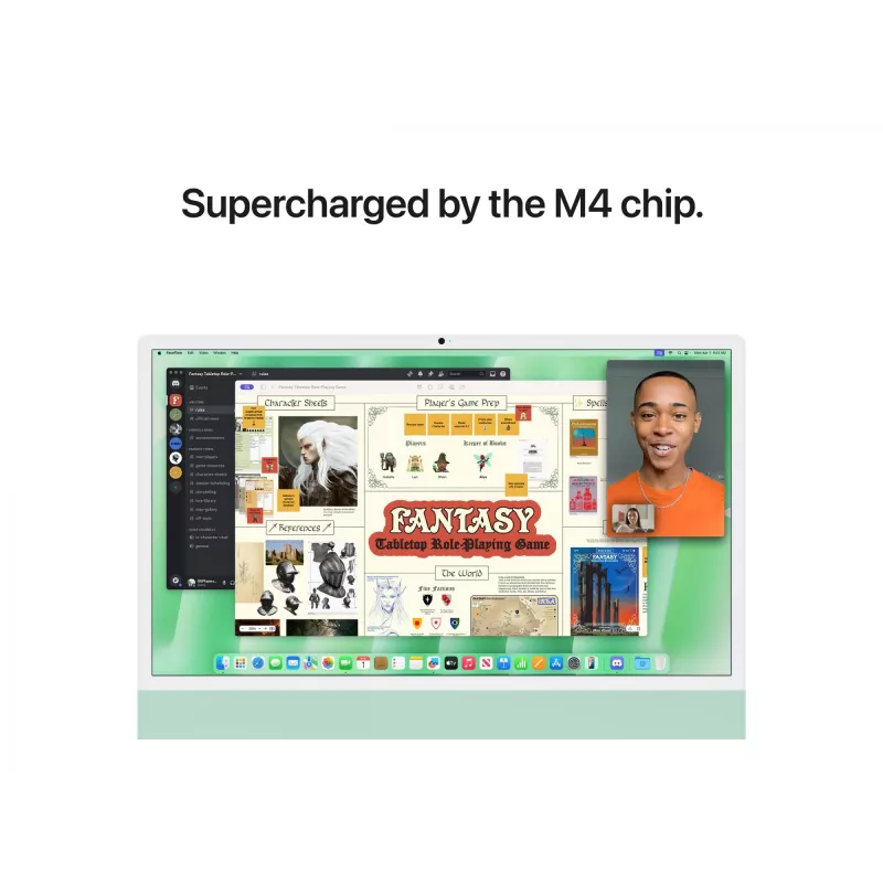 iMac 24 tuumaa: M4 10/10, 16 GB, 512 GB SSD – vihreä