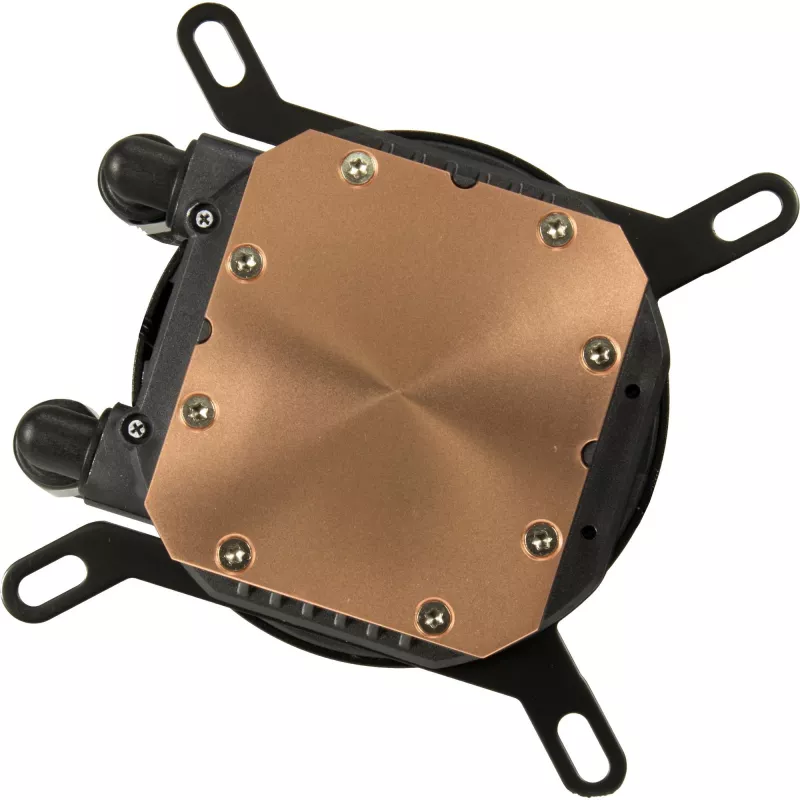 all-in-one-nestekühler INTER-TECH LC-360 RGB — 12 cm tuuletin, hydraulinen laakeri, musta