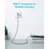 Anker Innovations 322 USB-A - USB-C kaapeli nylon 1,8M musta - kaapeli - digitaali/data
