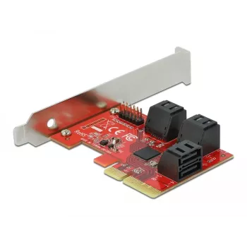 SATA PCI Express x4 -kortti DeLOCK 6 porttia Low Profile -muotokerroin