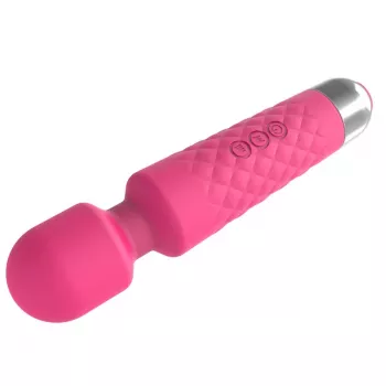Klitoris-hierontalaite Erolab Wand-M MFN01r rosé pinkki — kompakti hierontasauva taikasauvatyylillä