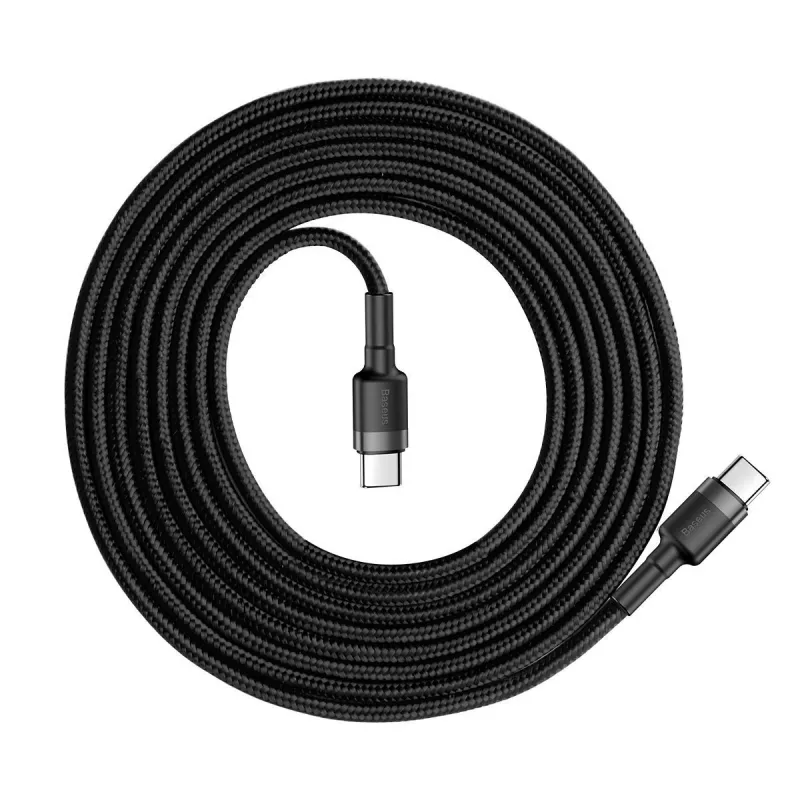 USB-kaapeli Baseus Cafule 2 m USB C musta harmaa