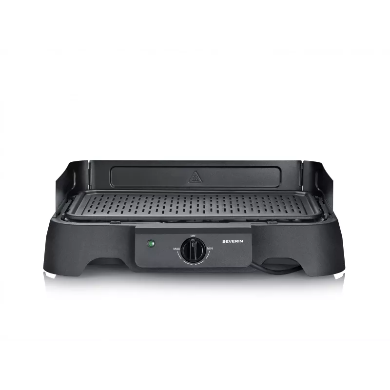 Severin PG 8595 pöytäsähkögrilli — 2000 W, suorakaiteen muotoinen grillipinta, musta