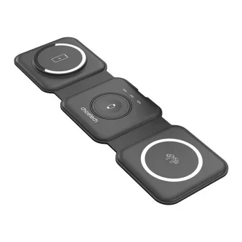 Choetech T588-F 3in1 magneettinen langaton laturi 15W (musta)