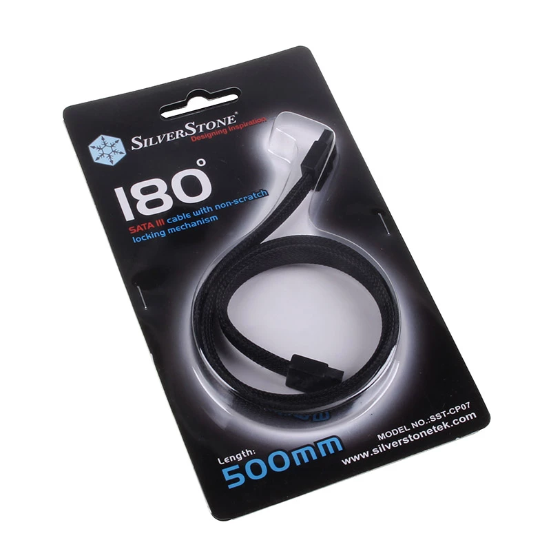 SilverStone CP07 - SATA-kaapeli - Serial ATA 150/300/600 - SATA (uros)