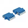 DeLOCK LC Quad naaras - LC Quad naaras kuituoptinen liitin, Singlemode, sininen, 2 kpl