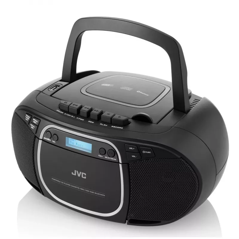 JVC RC-E561B-DAB CD-soitin musta kannettava CD-soitin