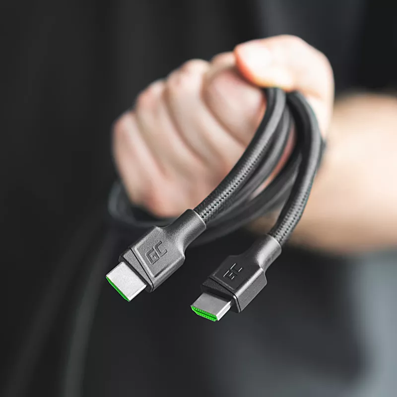 Green Cell HDGC02 HDMI-kaapeli 3 m HDMI Type-A (standardi) musta (HDGC02)