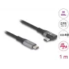 USB-kaapeli DeLOCK 81131 1 m USB-C musta 40 Gbit/s