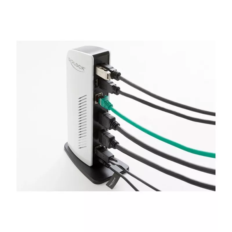 USB-telakka DeLOCK 87771 Dual HDMI Full-HD USB 3.2 LAN ääni